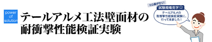 テールアルメ工法壁面材の耐衝撃性能検証実験